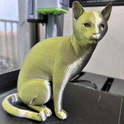 ankermake m5 3dプリント品6. 毛並みの良い猫 | 3dプリンターの匠 AnkerMake M5 3Dプリント品6. 毛並みの良い猫