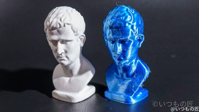 revopoint-mini-two-2 | 3dプリンターの匠 彫刻サンプルの物理コピー結果