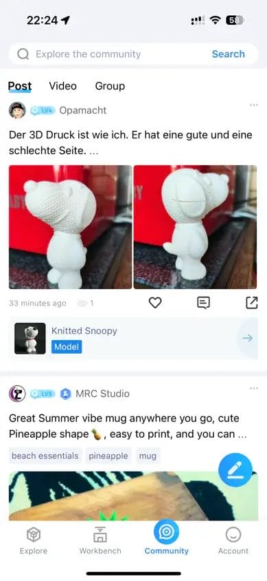 crealitycloud5 | 3dプリンターの匠 Ender-3 V3 Plus レビュー
コミュニティで世界中の創作者と交流できる